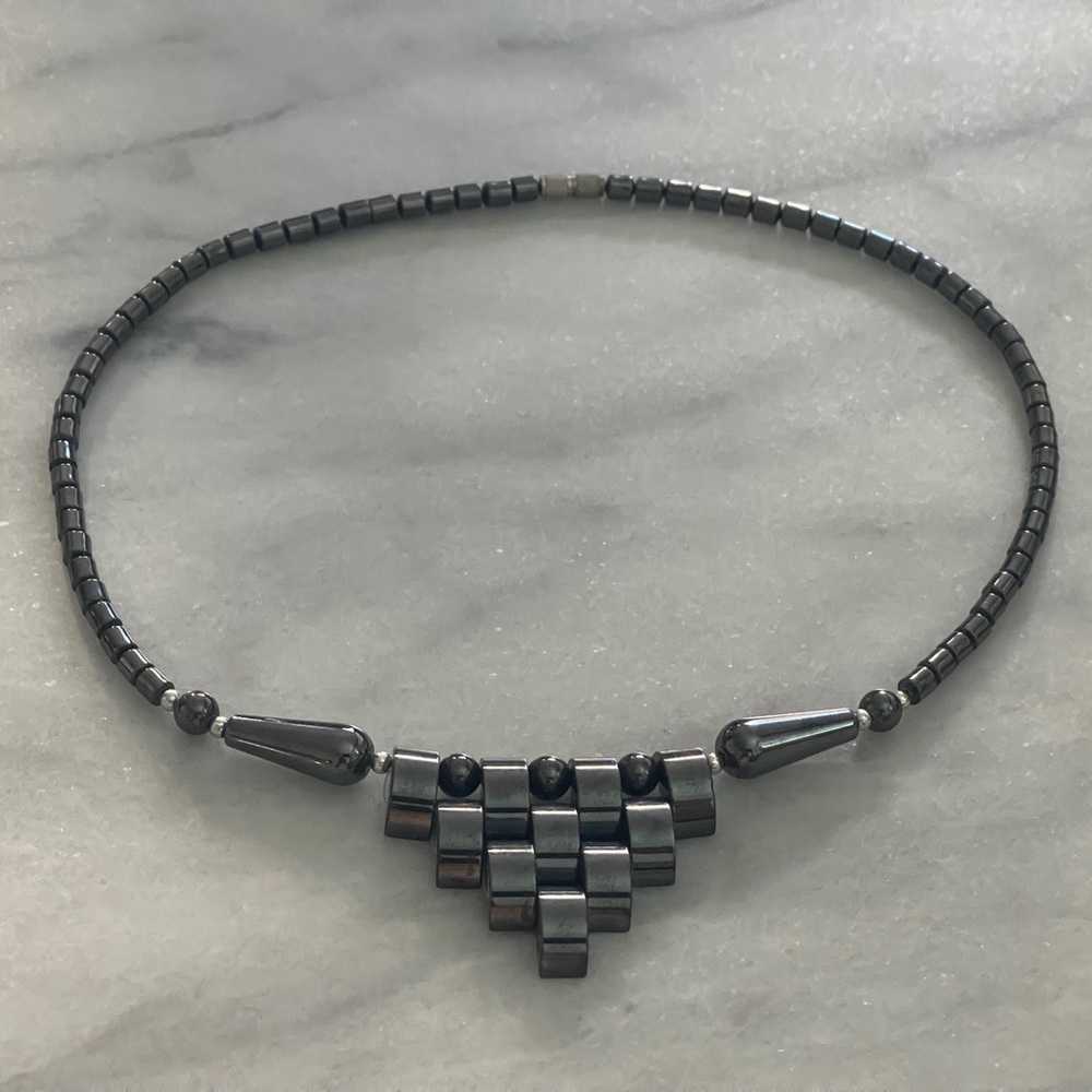 Elegant Hematite Necklace.